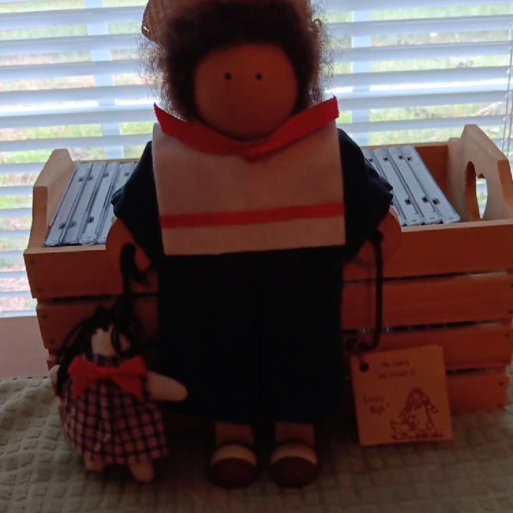 Handcrafted Doll with Miniature Companion
